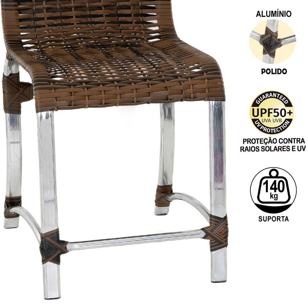 Cadeira De Jantar Polido Para Área Interna E Externa - 3