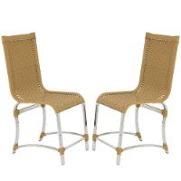 2 Cadeiras De Jantar Área Interna E Externa Polido - 1
