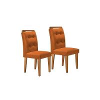 Kit 2 Cadeiras Sala Jantar Imperatriz 2 Un Imbuia/Linho Turim - Rufato