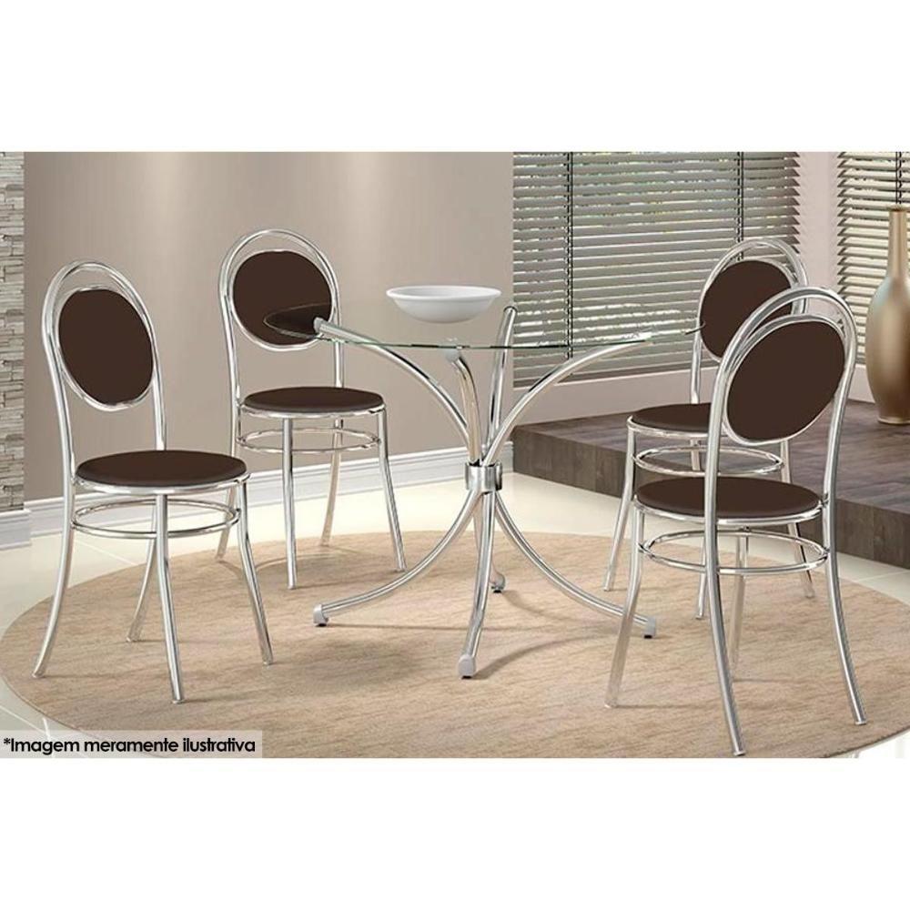 Kit 2 Cadeiras Sala Jantar 190 2 Un Prata - Assento Courano Branco - Carraro - 7