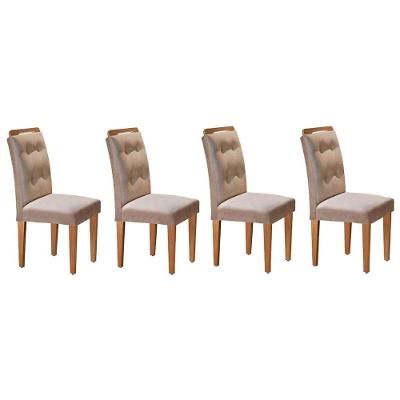 Kit 4 Cadeiras Sala Jantar Imperatriz  Un Turim - Rufato