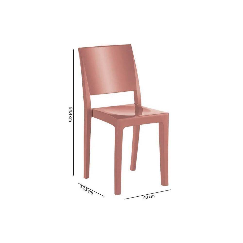 Kit 4 Cadeiras de Cozinha Hydra UZ4002 4 Un Freijó/Suede Capuccino - Kappesberg - 6