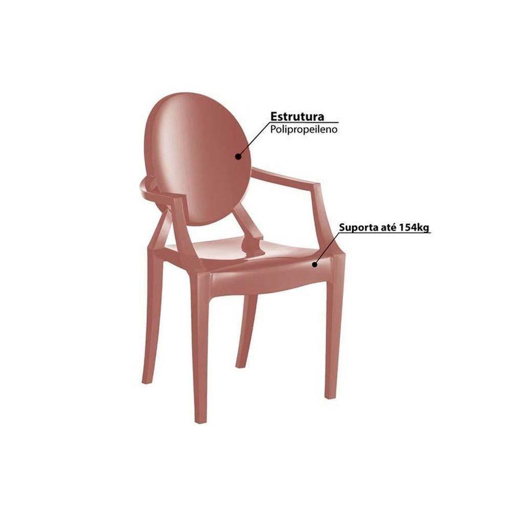 Cadeira de Cozinha Wind Plus UZ4003 Kit 4 Un Polipropileno Preto - Kappesberg - 4