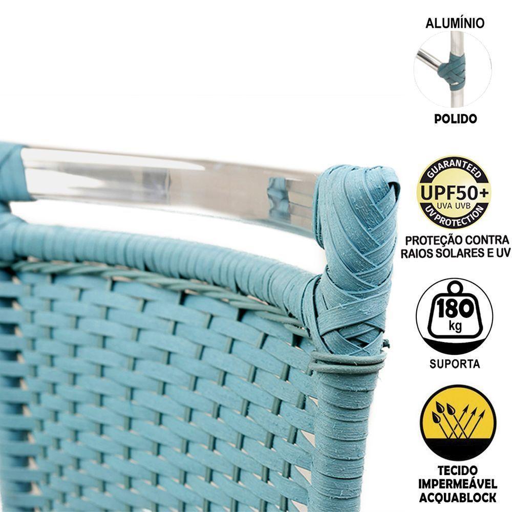 2 Cadeiras De Jantar Jk Em Alumínio E Fibra Sintética - 4