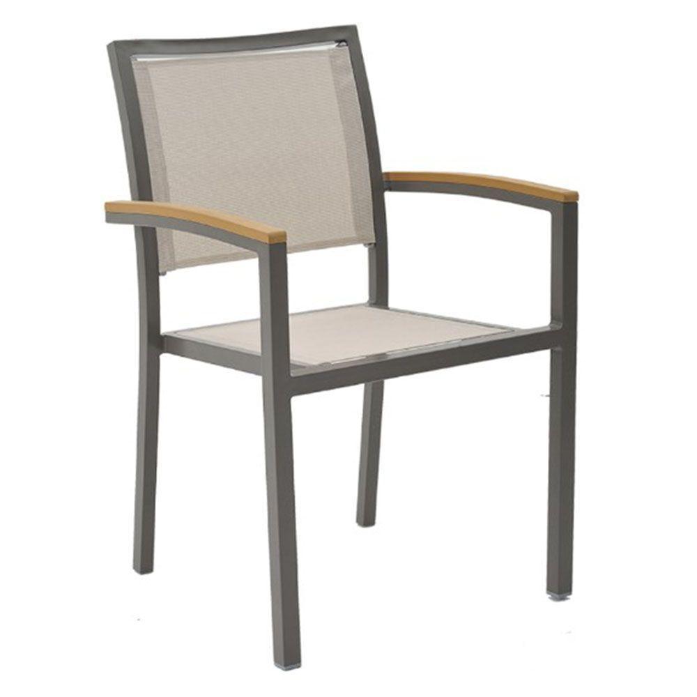 Cadeira Maragogi - Amêndoa Com Tela Bege - 1