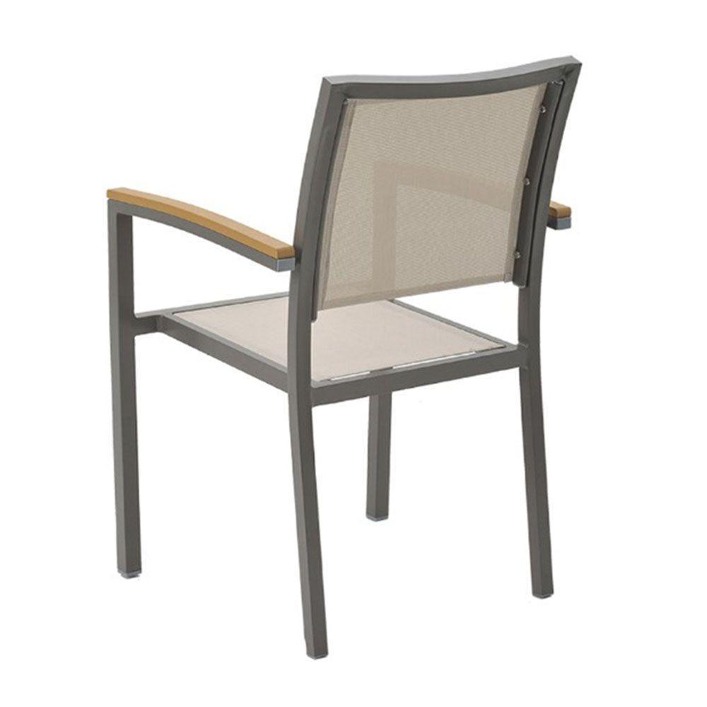 Cadeira Maragogi - Amêndoa Com Tela Bege - 2