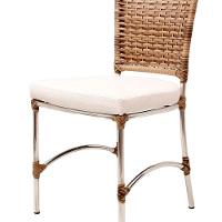 2 Cadeiras De Jantar Alumínio Assento Impermeável Cappuccino - 4