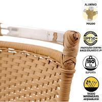 Cadeira De Jantar Jk Em Alumínio E Assento Impermeável - 3