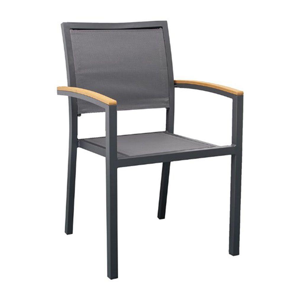 Cadeira Maragogi - Grafite Com Tela Grafite - 1