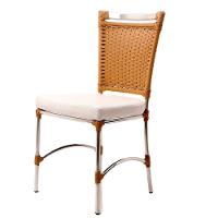 Cadeira De Jantar Jk Em Alumínio cor Rafia - 1