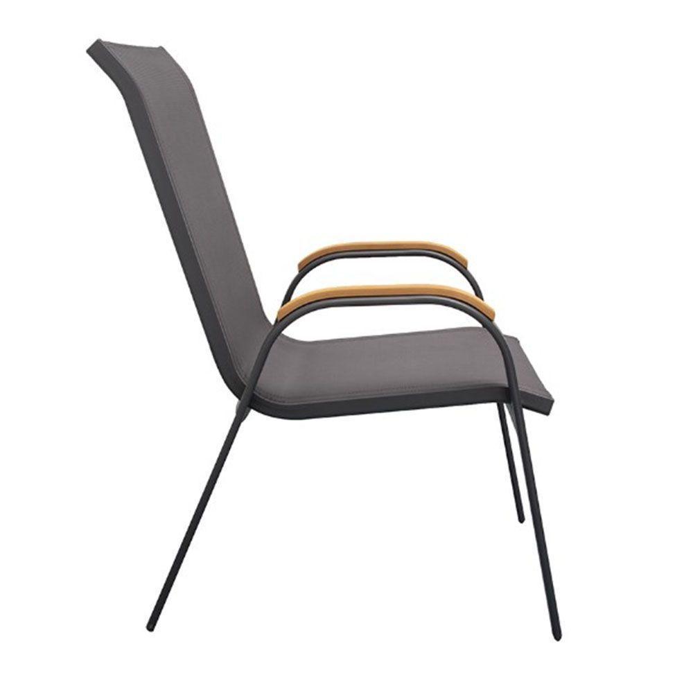 Cadeira Maresias - Grafite Com Tela Grafite - 2