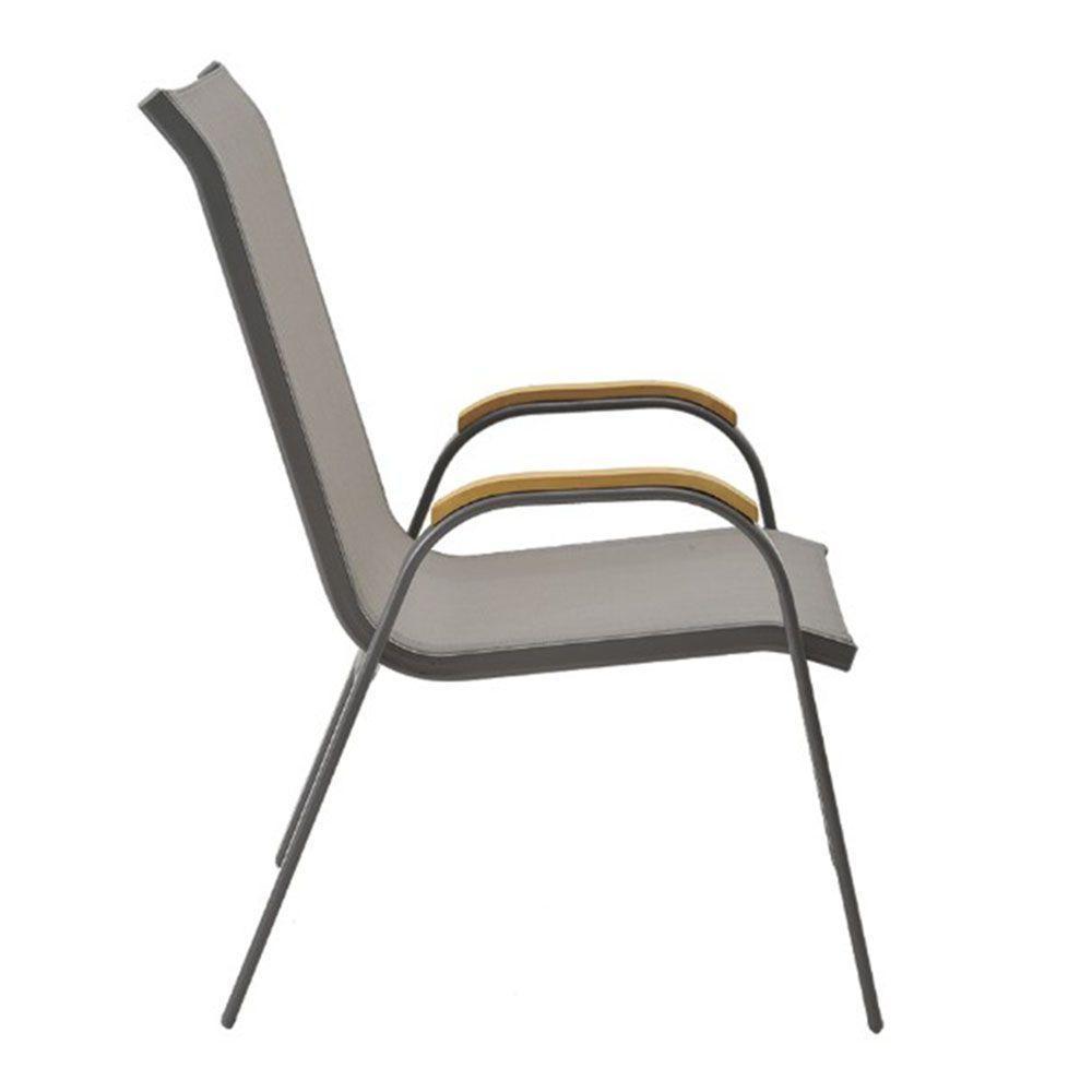 Cadeira Maresias - Amêndoa Com Tela Bege - 2