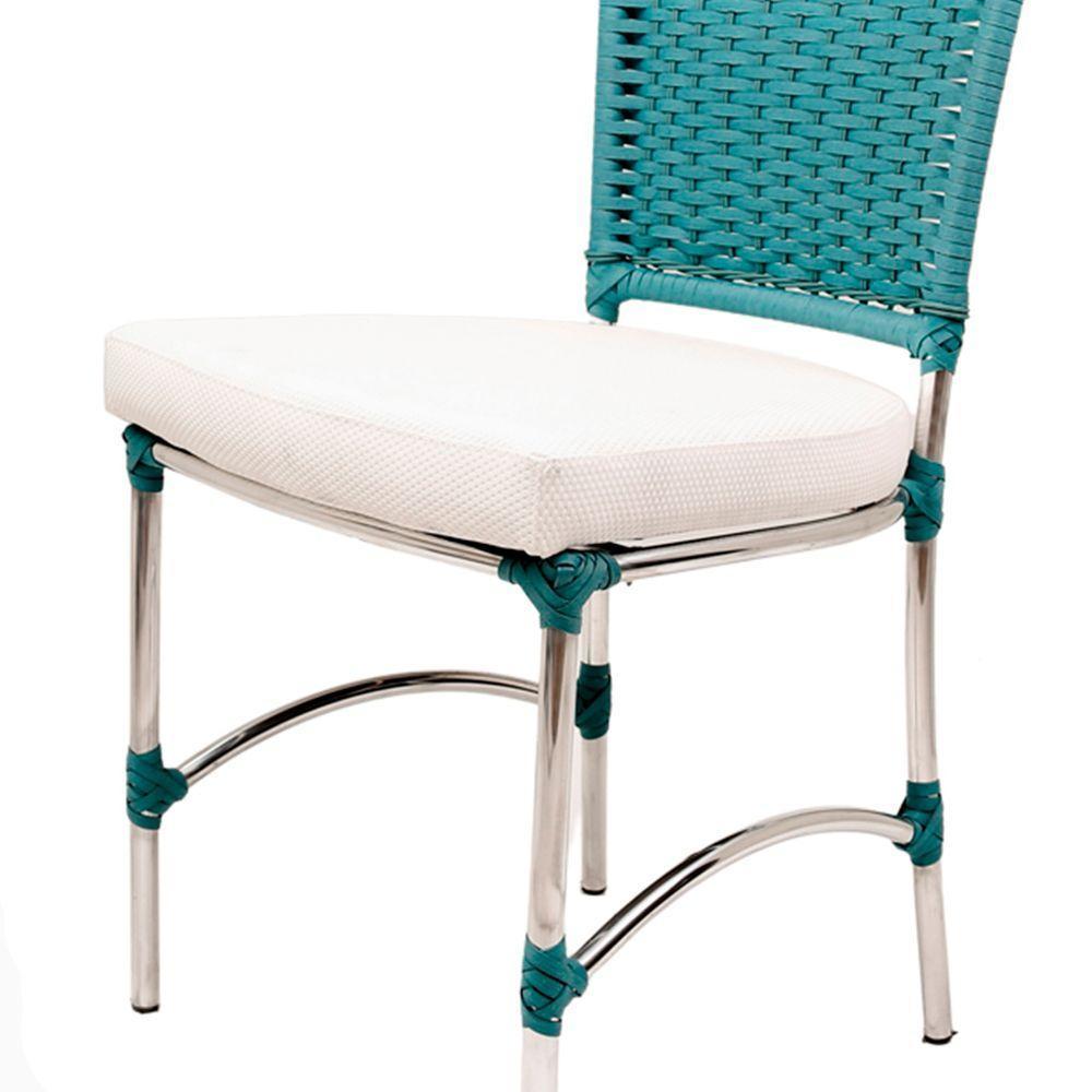 Cadeira De Jantar Em Alumínio Com Assento Impermeável - 4