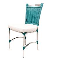 Cadeira De Jantar Em Alumínio Com Assento Impermeável - 1