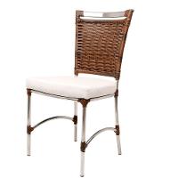 Cadeira De Jantar Em Alumínio Com Assento Impermeável Argila - 1