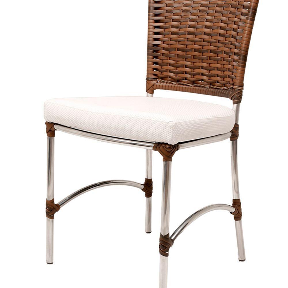 Cadeira De Jantar Jk Em Alumínio E Fibra Sintética Argila - 6