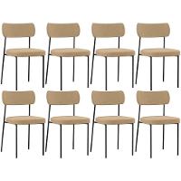 Kit 08 Cadeiras Sala De Jantar L02 Bege Escuro - 1