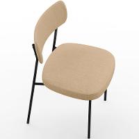 Kit 08 Cadeiras Sala De Jantar L02 Bege Escuro - 3