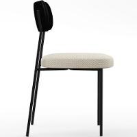 Kit 04 Cadeiras Sala De Jantar L02 Preto Champagne