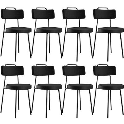 Kit 08 Cadeiras Para Sala De Jantar Barcelona F01 Preto