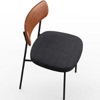 Kit 02 Cadeiras Sala De Jantar L02 Camel Chumbo - 2