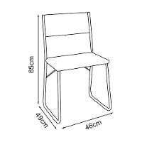 Kit 6 Cadeiras De Jantar Estofadas Angra - Bege - Cor: Bege - 2