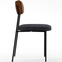 Kit 04 Cadeiras Para Sala De Jantar Melina L02 Marrom Chumbo - 3