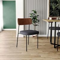 Kit 04 Cadeiras Para Sala De Jantar Melina L02 Marrom Chumbo - 7