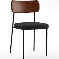 Kit 04 Cadeiras Para Sala De Jantar Melina L02 Marrom Chumbo - 8