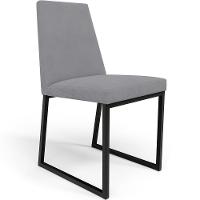 Kit 08 Cadeiras Sala De Jantar Preto L02 Suede Cinza - 7