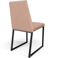 Kit 04 Cadeiras Sala De Jantar Preto L02 Rosê - 3