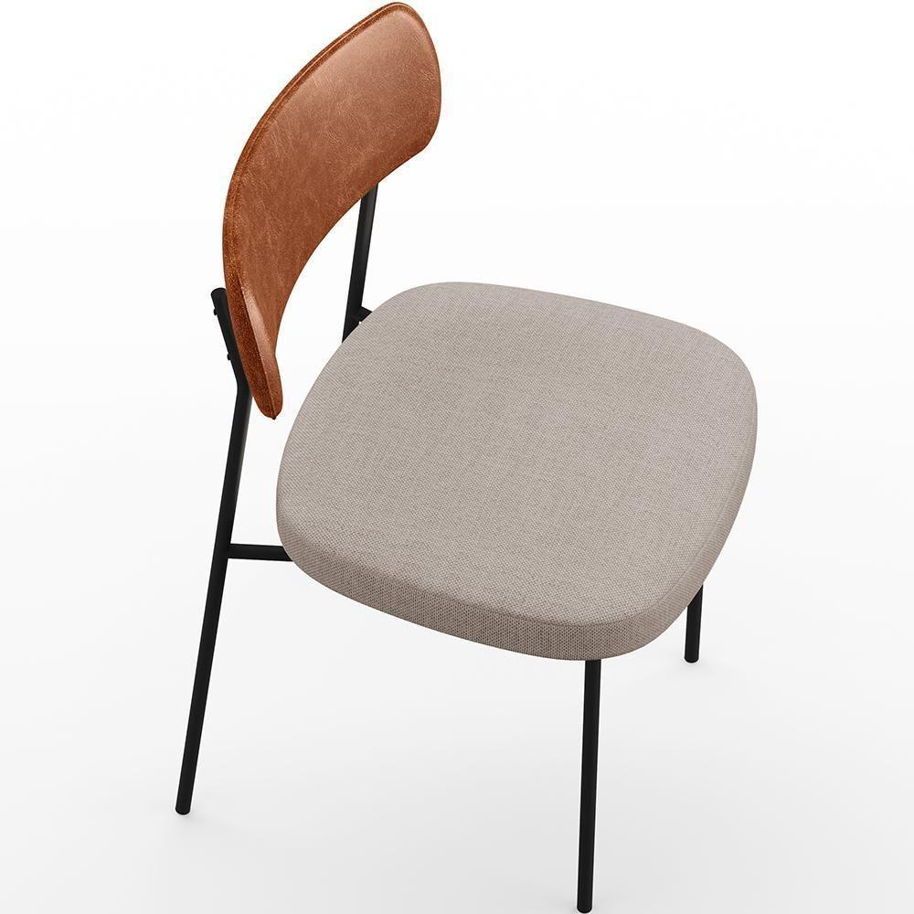 Kit 08 Cadeiras Para Sala De Jantar Melina L02 Camel Bege - 2