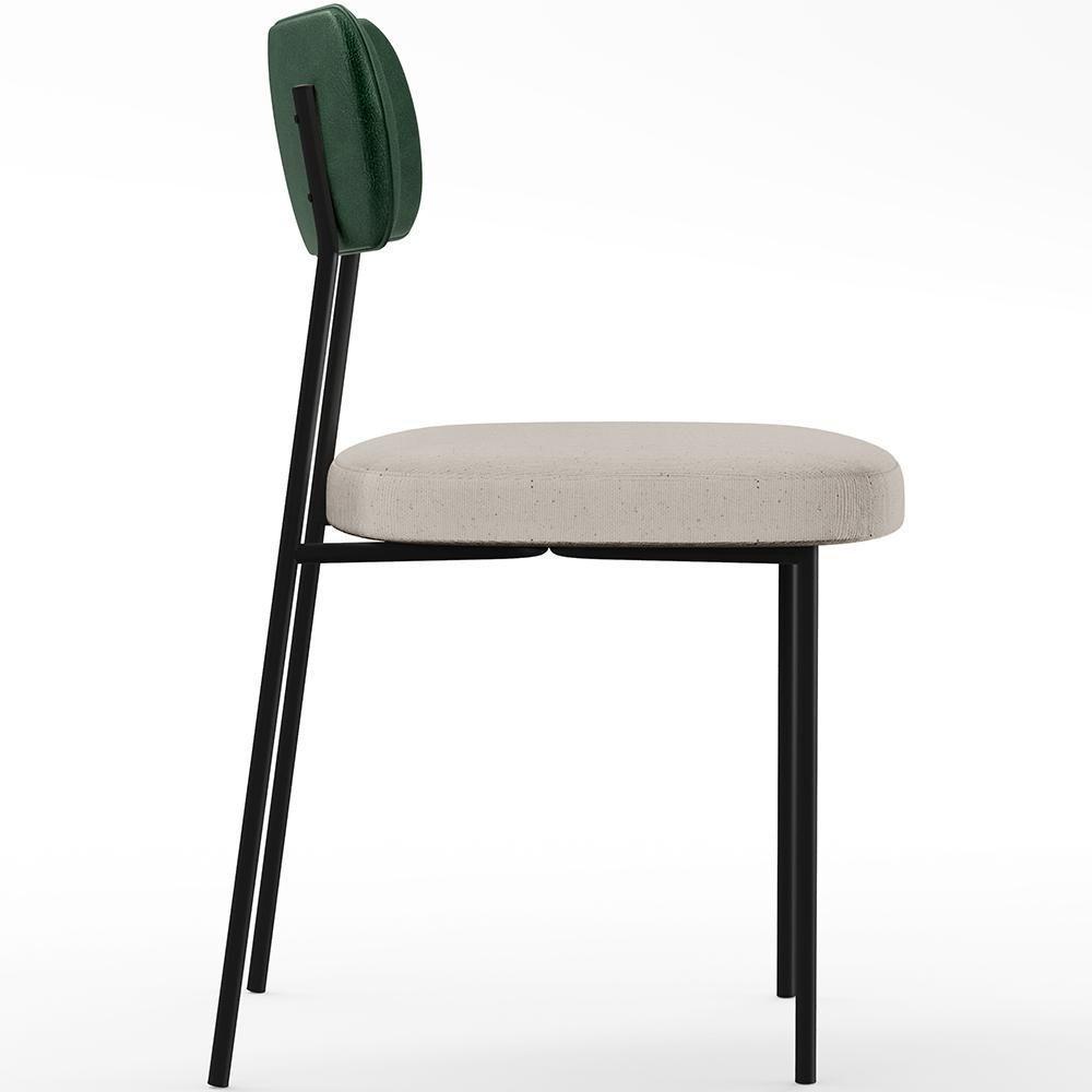 Kit 06 Cadeiras Sala De Jantar L02 Verde Musgo Cru - 3