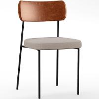 Kit 02 Cadeiras Sala De Jantar L02 Camel Bege - 14