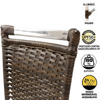 Cadeira De Jantar Jk Em Alumínio E Fibra Sintética - 3