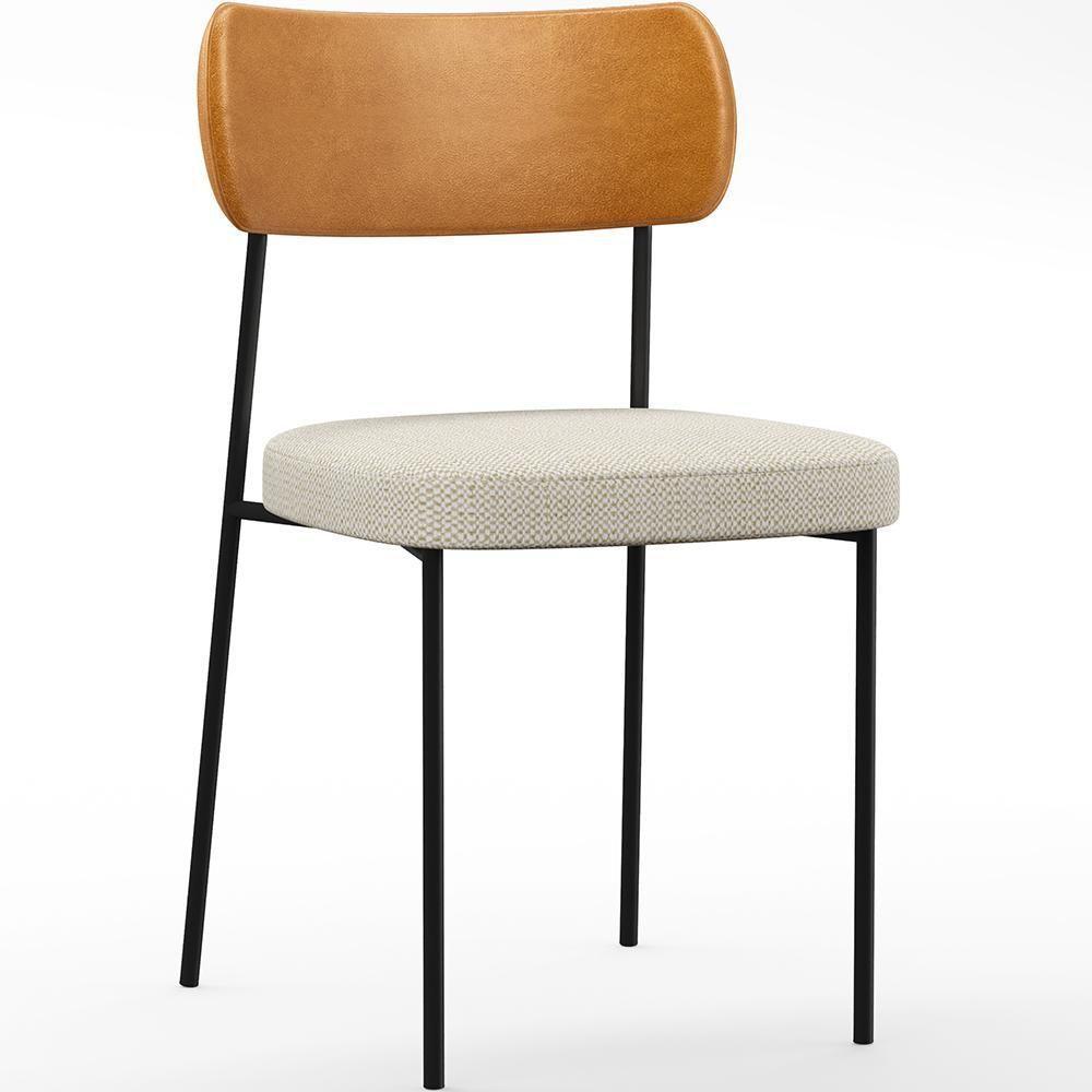 Cadeira Para Sala De Jantar Melina L02 Whsiky Champagne - 1