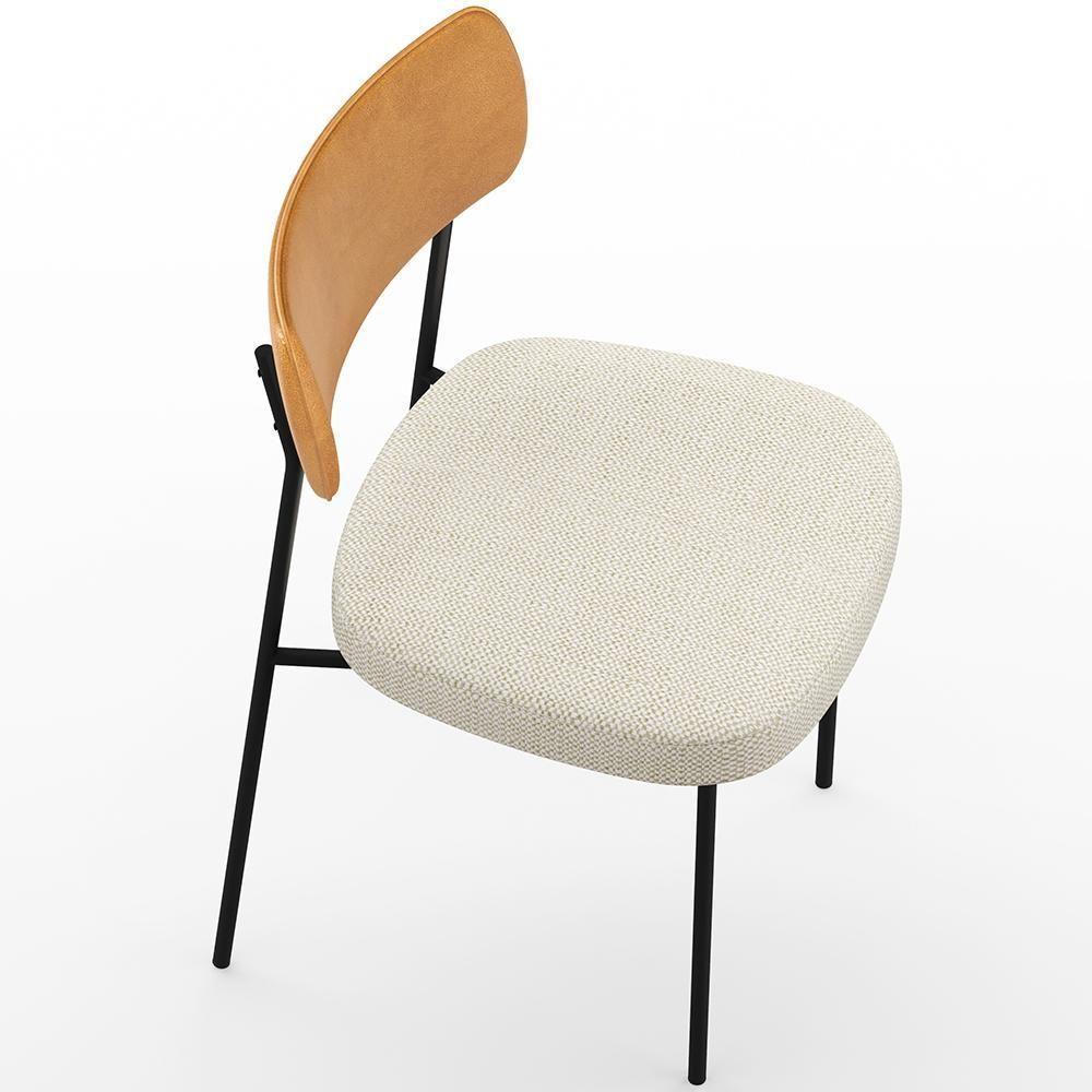 Cadeira Para Sala De Jantar Melina L02 Whsiky Champagne - 2