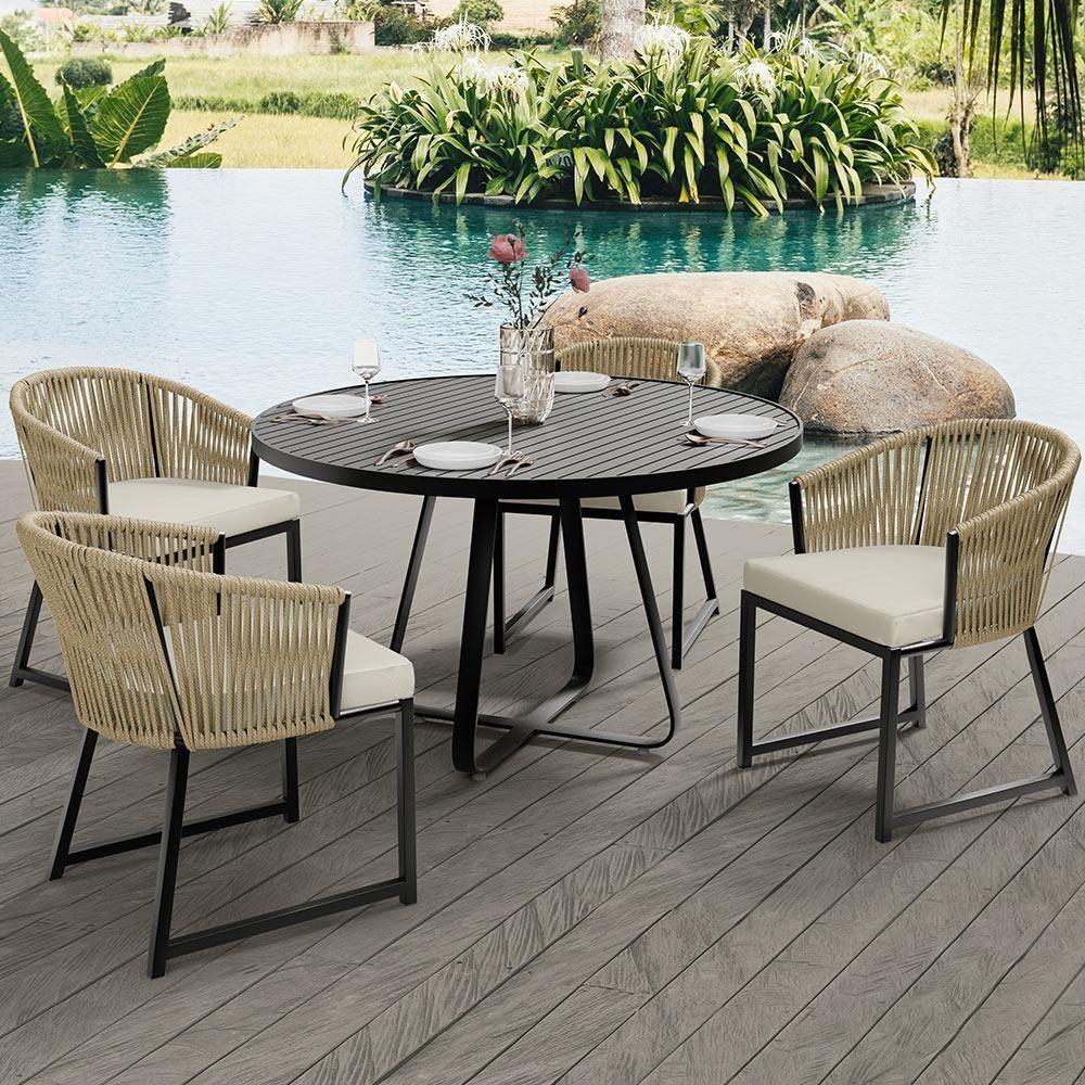 Kit 08 Cadeiras Para Área Gourmet Cozinha Bethari D04 Bege - 7