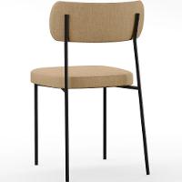 Kit 06 Cadeiras Sala De Jantar L02 Bege Escuro