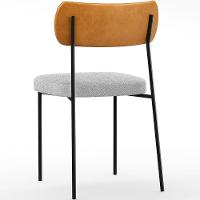 Kit 06 Cadeiras Sala De Jantar L02 Whisky Bouclê Cinza