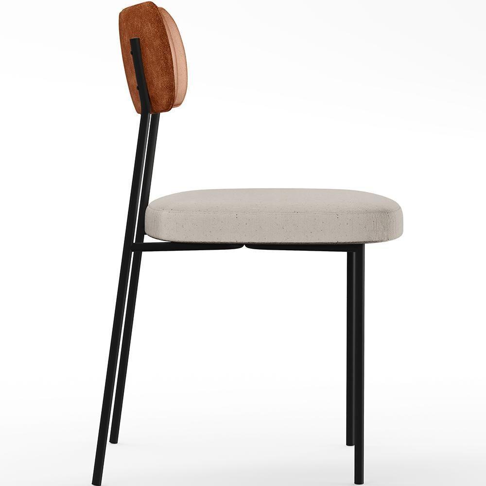 Kit 08 Cadeiras Para Sala De Jantar Melina L02 Camel Cru - 3