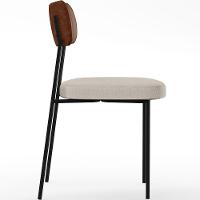 Kit 08 Cadeiras Para Sala De Jantar Melina L02 Marrom Cru - 6