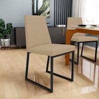 Kit 08 Cadeiras Sala De Jantar L02 Bege Escuro - 7