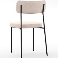 Kit 06 Cadeiras Sala De Jantar L02 Suede Bege - 2