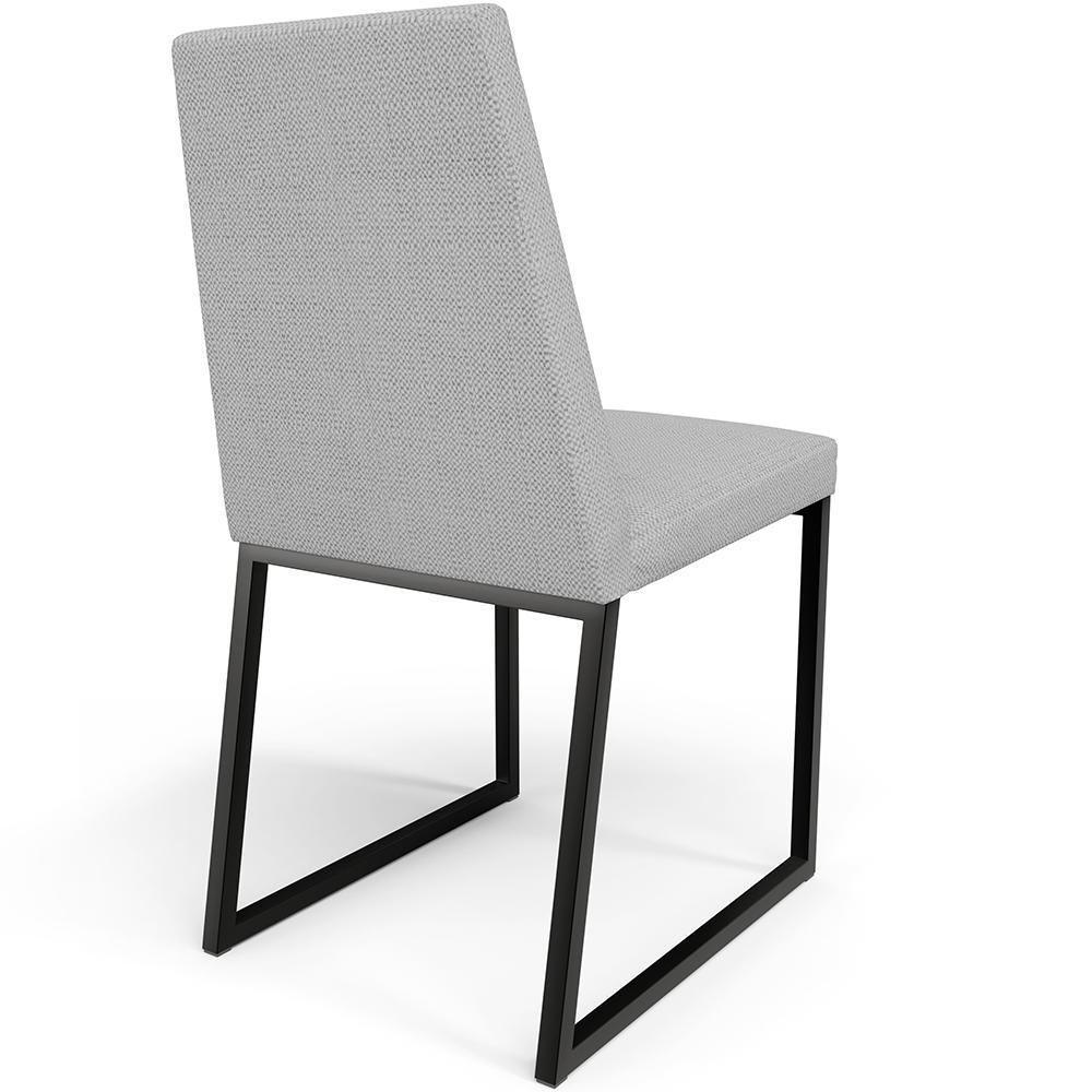 Kit 02 Cadeiras Sala De Jantar L02 Cinza - 2