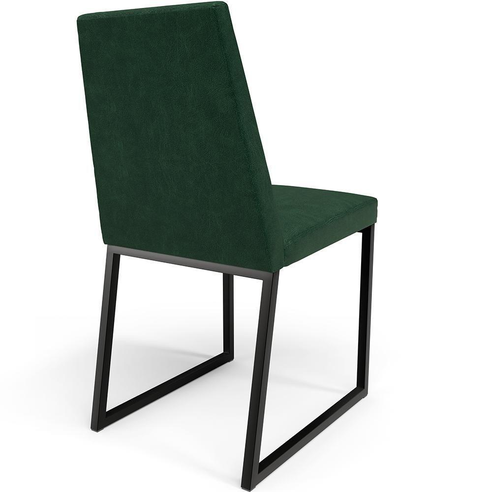 Kit 08 Cadeiras Sala De Jantar L02 Verde Musgo - 2