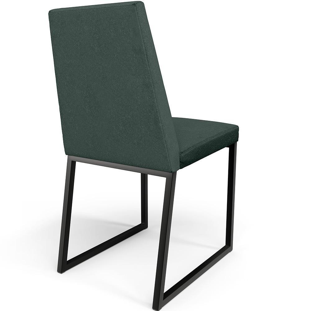 Kit 08 Cadeiras Para Sala Jantar L02 Verde Musgo - 3