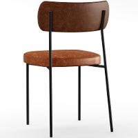 Kit 08 Cadeira Para Sala De Jantar Melina L02 Marrom Camel