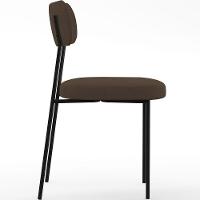 Kit 04 Cadeiras Para Sala De Jantar L02 Suede Marrom