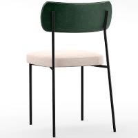 Kit 08 Cadeiras Para Sala De Jantar L02 Verde Musgo Bege - 2